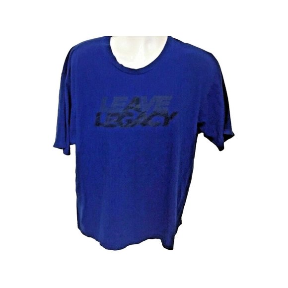 The Go To Tee Royal Blue TShirt T Shirt Sz 2X Cotton Mens Leave Legacy - Picture 1 of 4